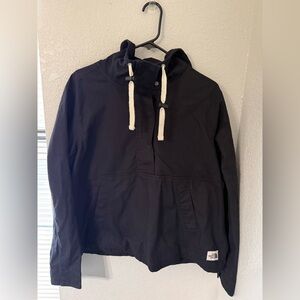 North Face Womens Pullover Wind Breaker Black Size Large